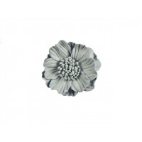 3d bloem licht grijs 75 mm