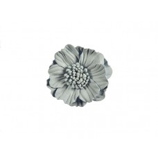 3d bloem licht grijs 75 mm