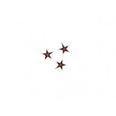 applicatie sterren set roze klein (3 stuks)