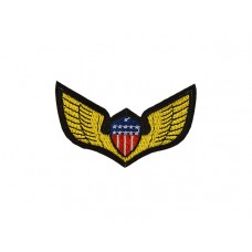 embleem applicatie gouden vleugels USA vlag