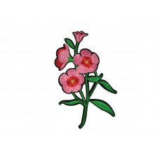 applicatie bloemen roze op groene tak