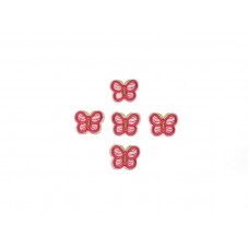 applicatie vlinders roze 5 stuks