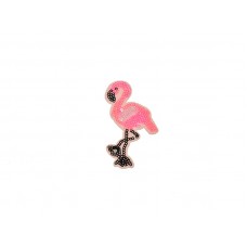 applicatie flamingo roze pailletten