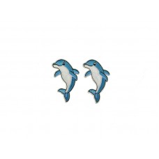 applicatie dolfijnen blauw 2 stuks