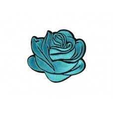 applicatie gestileerde roos turquoise