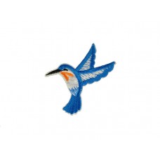 applicatie kolibri helder blauw