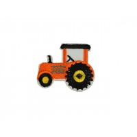 applicatie tractor oranje met zwarte banden