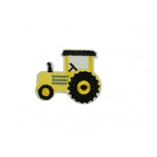 applicatie tractor geel met zwarte banden