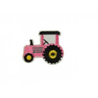 applicatie tractor roze met zwarte banden