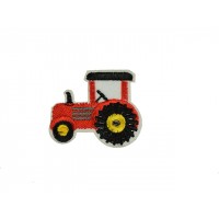 applicatie tractor rood met zwarte banden