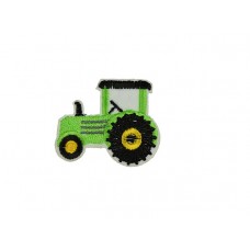 applicatie tractor neon groen met zwarte banden