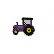 applicatie tractor paars met zwarte banden