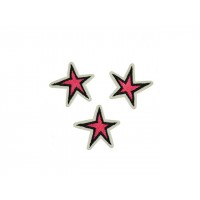 applicatie sterren set roze (3 stuks)
