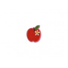 applicatie appel rood met witte bloem