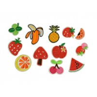 applicatie fruit en groente set 12 stuks