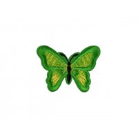 applicatie geborduurde vlinder groen