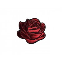 applicatie gestileerde roos donker rood