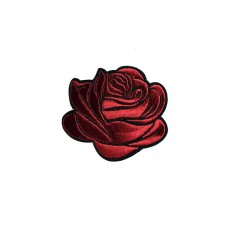 applicatie gestileerde roos donker rood