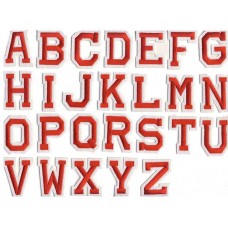 applicatie alfabet letter rood