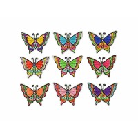 applicatie vlinder set diverse kleuren