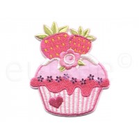 applicatie cupcake met aardbeien