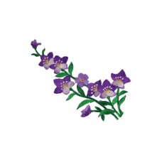 flower applique purple violet