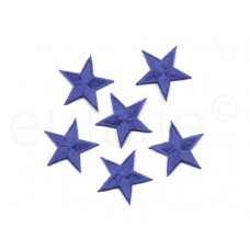 applicatie sterren blauw 3.5 cm