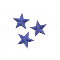 applicatie sterren blauw 4.5 cm