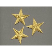 applicatie sterren goud 7.5 cm