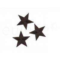 applicatie sterren zwart 4.5 cm