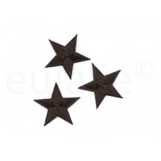 applicatie sterren zwart 4.5 cm