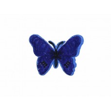 applicatie vlinder donkerblauw zwart