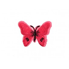 applicatie vlinder fuchsia zwart