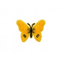 applicatie vlinder geel zwart