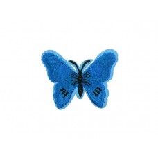 applicatie vlinder lichtblauw zwart