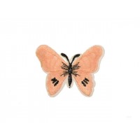 applicatie vlinder poeder roze zwart