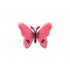 applicatie vlinder roze zwart