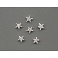 applicatie zilveren sterren 1.2 cm (3 stuks)