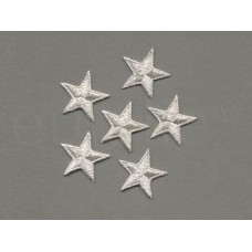 applicatie zilveren sterren 2.5 cm