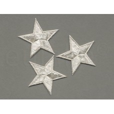 applicatie zilveren sterren 5.5 cm