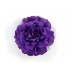 bloem corsage met kralen stamper paars