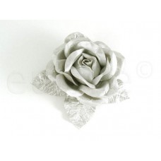 bloem corsage zilver