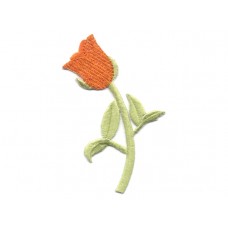 bloem geborduurde tulp applicatie
