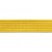 ceintuur elastiek satijn geel 4 cm