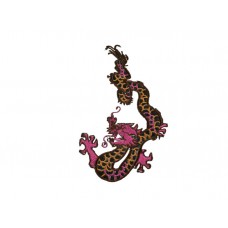 chinese draak met paarse kop links