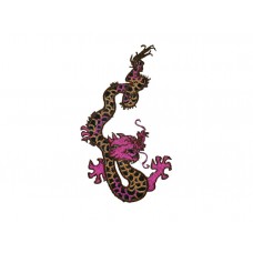 chinese draak met paarse kop rechts