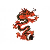 chinese draak rood rechts 