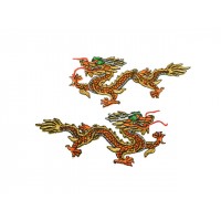 chinese draken set goud oranje