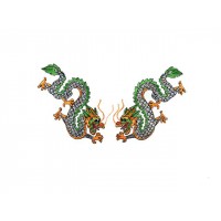 chinese draken set zilver oranje