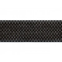 elastiek breed zwart grijs stippel 6 cm